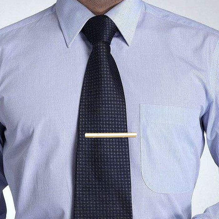 Затискач для краватки YADOCA 10-12 шт. Slim, набір для бізнесу, подарункова коробка