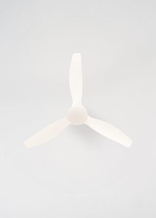 Вентилятор стельовий WINDCALM ABS з підсвічуванням, білий, з пультом, 40W, Ø112cm, 6 швидкостей, 3 режими LED, таймер, літньо-зимовий режим