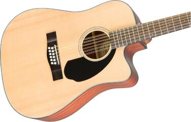 Електроакустична гітара Fender CD-60SCE 12-струнна, з Fishman, 2 роки гарантії, махагоні, палісандр, натуральний колір