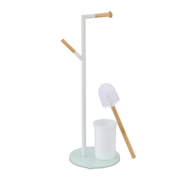 Relaxdays Toilet Set with 2 Replacement Brush Heads