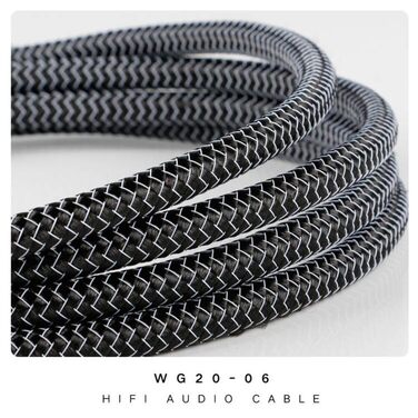 Акустичний кабель для колонок SKW з банановими роз'ємами, мідно-срібляний пліт, 3м, для Hi-Fi систем, підсилювачів та домашнього кінотеатру