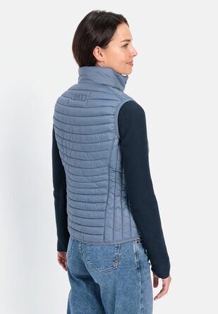 Жилет жіночий Camel Active зі стеганого переробленого поліаміду (50, Димчасто-блакитний)