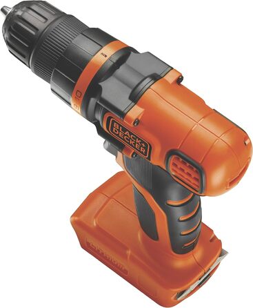 Акумуляторний дриль-шуруповерт Black+Decker BDCDC18K (18V, Li-Ion, LED, планетарне передаточне число, SoftGrip)