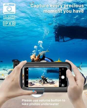 Водонепроникна поясна сумка YOSH з регульованим ремінцем, 2 шт. Сумка-drybag, водонепроникна, для активного відпочинку, водного спорту, плавання, катання на човні (прозора)