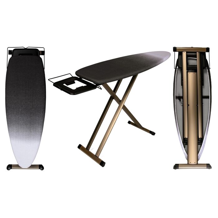 Стіл для прасування GoldVIP Dorado Extra Grande: 130x47 см, алюміній, регулювання висоти