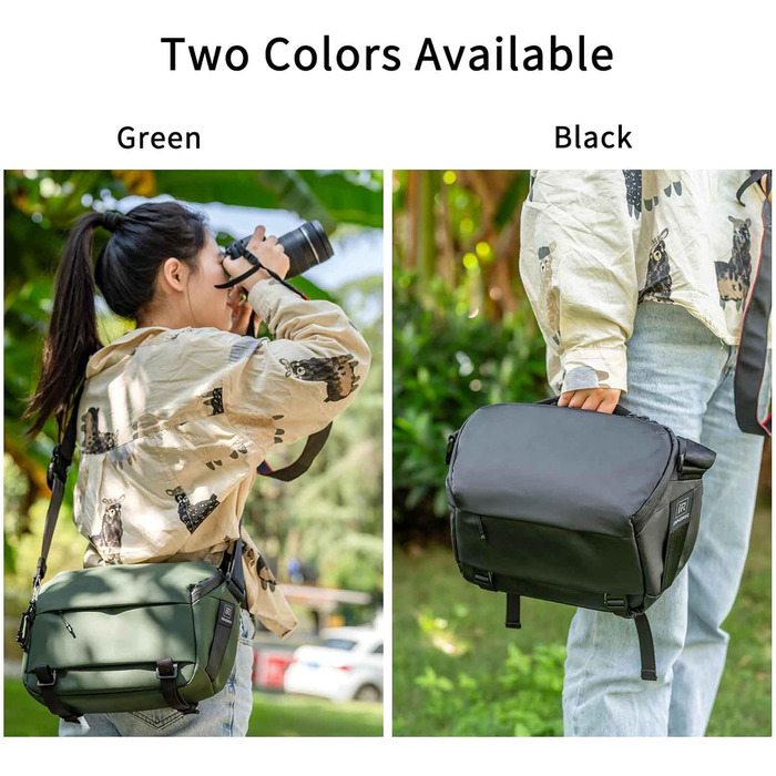 Сумка для камери INNOREL CB0611, 6 л, зелена. Сумка для фотографа, водонепроникна, з кріпленням для штатива, модульні вставки