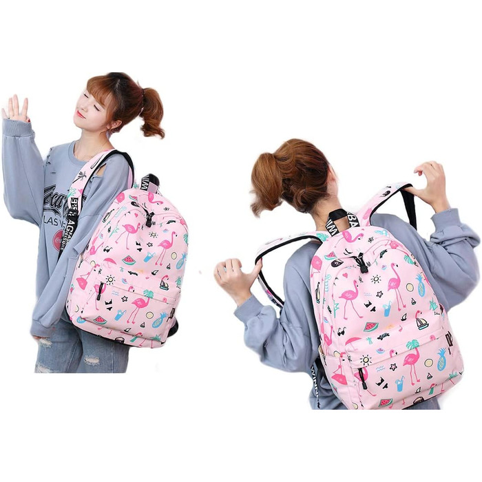 Шкільний рюкзак для дівчаток та хлопців, модний рюкзак для підлітків, водонепроникний, з відділенням для ноутбука (синій трикутник)