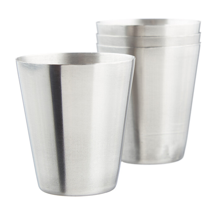 Relaxdays Stainless Steel Flask Set, 7-Piece