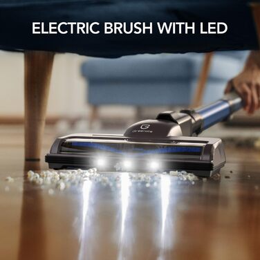 Greenote Бездротовий акумуляторний пилосос: 30 хв роботи, LED, насадка для щілин та м'яка щітка, паркування, для твердих поверхонь та шерсті тварин