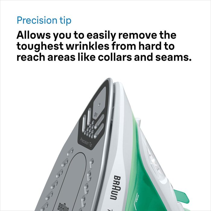 Праска Braun TexStyle 1 SI1019RD: потужна та зручна для дому, 1.9 кВт, 120 г/хв, антипригарна підошва, підходить для водопровідної води