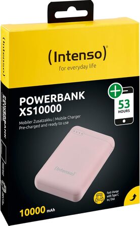 Powerbank Intenso XS 10000mAh Rosé - зовнішній акумулятор для смартфонів, планшетів та цифрових камер