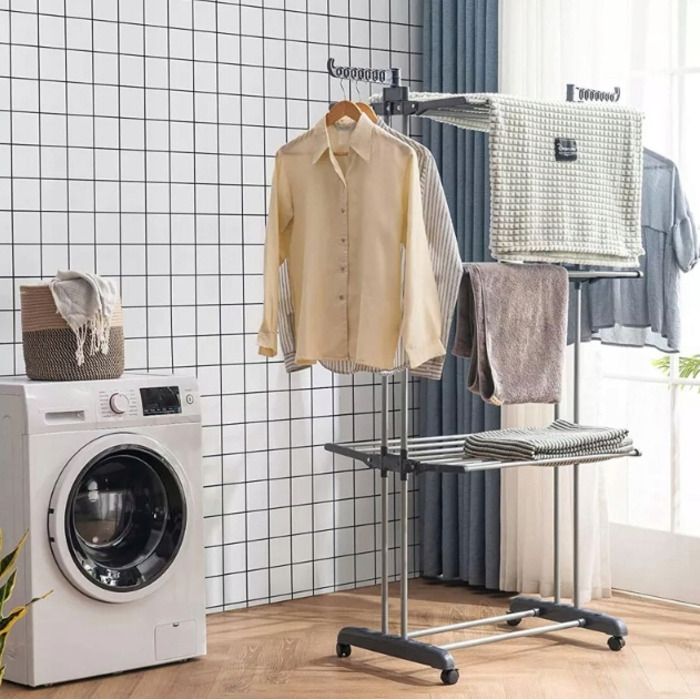Складана підлогова сушарка для одягу XXL