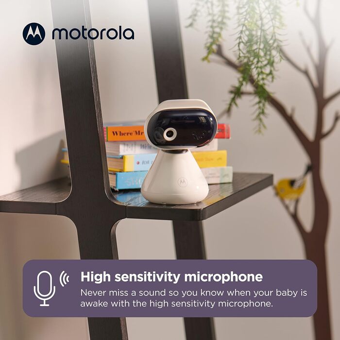 Дитячий відеомонітор Motorola Nursery VM 483 з камерою, інфрачервоним нічним баченням, функцією двостороннього зв'язку та цифровим зумом (PIP1000C EU)
