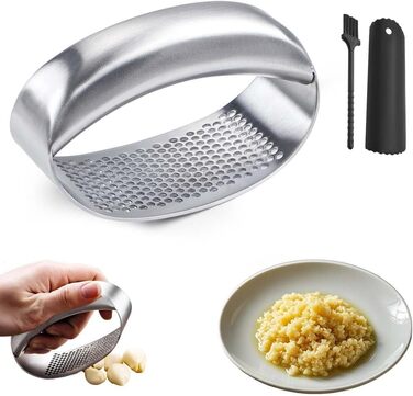Преміум-прес для часнику з нержавіючої сталі, 2025, зручний, легко миється, для часнику та імбиру