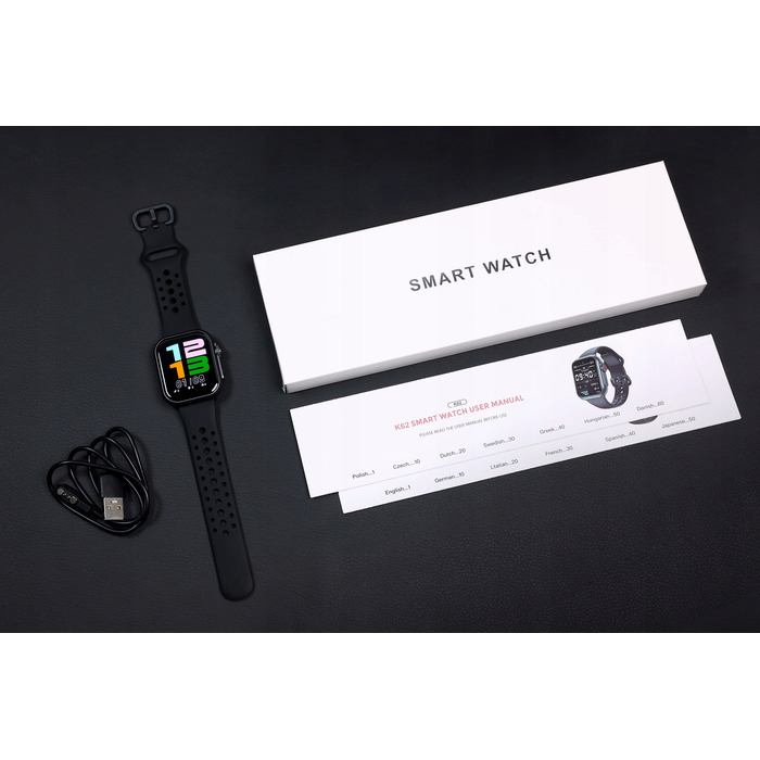 Смарт-годинник JG Smart JGS-K62W 1000mAh, чорний