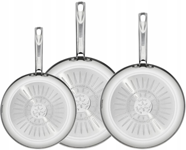 Набір сковорідок TEFAL Intuition для індукційних плит, сталь з антипригарним покриттям, 3 шт. (20/24/26 см)