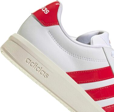 Жіночі кросівки Adidas Grand Court Base 3.0 (38 2/3 EU, білий, рубіново-червоний, off-white)