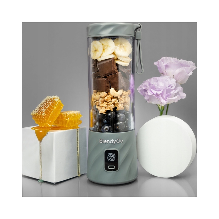 Бездротовий стаціонарний блендер BlendyGo 3, 250 Вт, сріблястий/сірий, 0,55 л