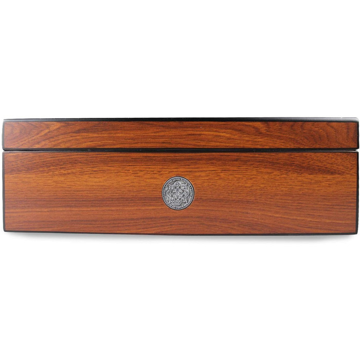 Вологостійкий вологомір Egoist Premium для сигар - дерев'яний ящик-гумодор для 5 сигар, чорний (JK00171)