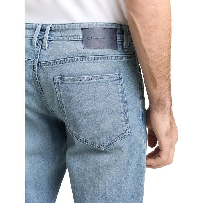 Джинси чоловічі Tom Tailor TTMARVIN Straight з еластаном, блакитний денім Used Light Stone, 33W/34L