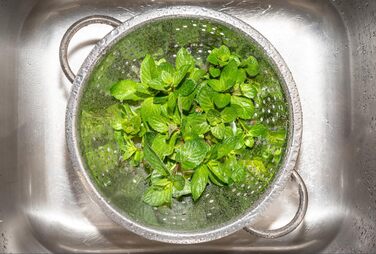 Ніж сито для макаронів Menax - нержавіюча сталь, кухонне сито, 18/24 см