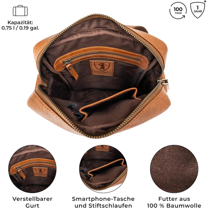 Чоловіча сумка через плече Berliner Bags Tom з натуральної шкіри, чоловіча сумка-кросбоді