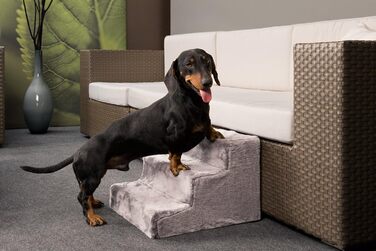 Karlie Easy Step Dog Stairs (grey, L: 60 cm W: 45 cm H: 40 cm)