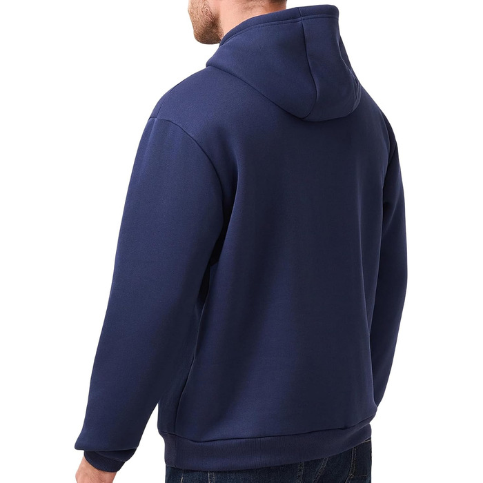 Чоловічий теплий худі з капюшоном (синій, L)