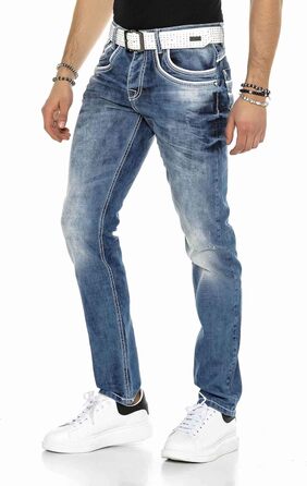 Чоловічі джинси Cipo & Baxx: сучасний денім, блакитний колір, розмір 29W/30L