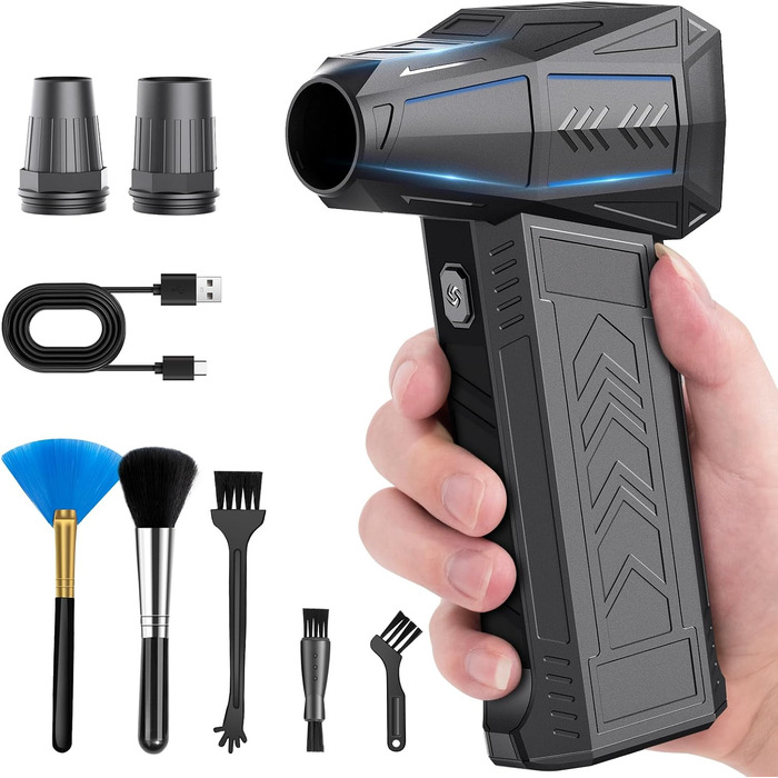 Електричний повітряний пилосос: акумуляторний міні-пилосос з компресором, 130 000 об/хв для дому, авто та офісу (X11)