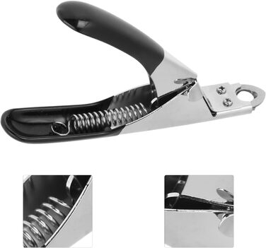 Ножиці для обрізання кігтів собак та котів, ножиці для кігтів тварин, чорного кольору