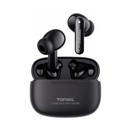 Бездротові вакуумні навушники TONSIL T50BT, чорні, Bluetooth