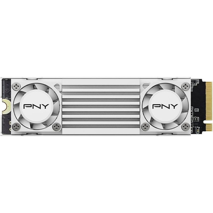 SSD PNY M.2 NVMe 2TB CS3150 з білим радіатором – швидкість читання до 10300 МБ/с