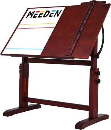 MEEDEN Adjustable Height Art Drawing Table - 90x60cm Painting Table for Artists, Studio Desk for Art, Writing, Reading
