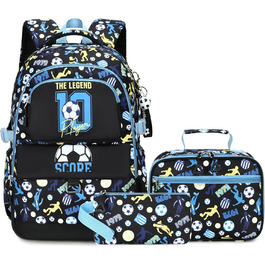 Шкільний рюкзак Makukke для підлітків, геймерський набір з пеналом та ланч-боксом, подарунок для хлопчиків, підходить для початкової та середньої школи