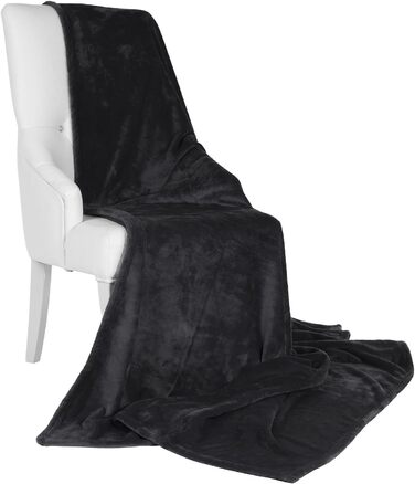 Плед Beautissu Aurelia: м'який флісовий плед 150x200 см, зелений. Ідеально для дивану та ліжка. З м'якої мікрофібри. Плед-накидка, теплий плед для дому.