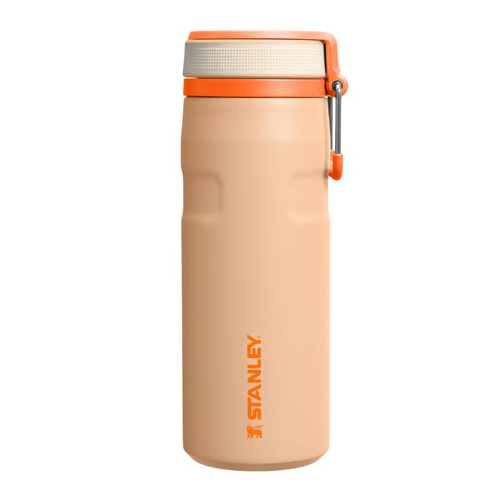 Термос-пляшка STANLEY 1913 IceFlow Bottle Twist Flip 0.47L, герметична пляшка для води з трубочкою, Orange Sherbet