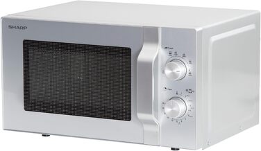 Мікрохвильова піч Sharp R204S Solo 20 л, 800 Вт, срібна