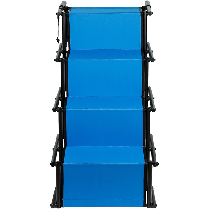 Рампа для собак Homewell - складана, до 70 кг, регульована - для маленьких, середніх та великих собак, легка у зберіганні (блакитна)