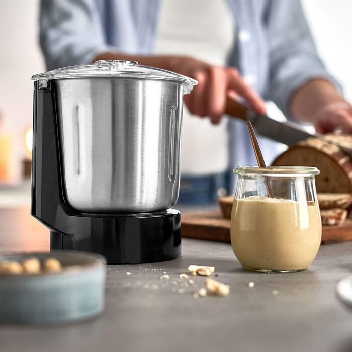 Springlane High-Performance Blender Hanno 2000W - 32,000 RPM, 4 Programs, Self-Cleaning, 2.5L BPA-Free Tritan Container, Stainless Steel & To-Go Bottle