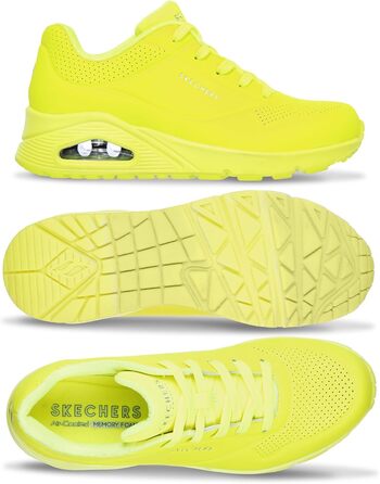 Жіночі кросівки Skechers UNO Night Shades, жовті, 39 EU