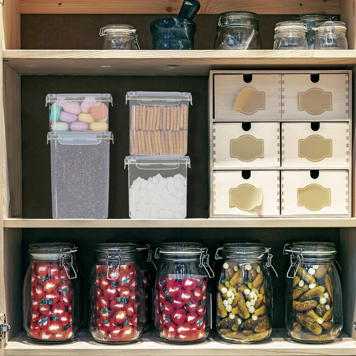 Relaxdays 10-Piece Storage Containers with Lids