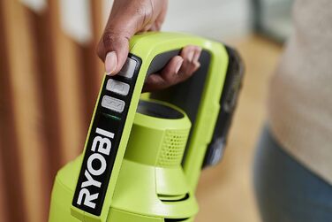 RYOBI акумуляторний пилосос 18V ONE+ безщітковий RSV18BL-0, 900 л/хв, 800 мл, без акумулятора та зарядного пристрою, зелений & антрацитовий