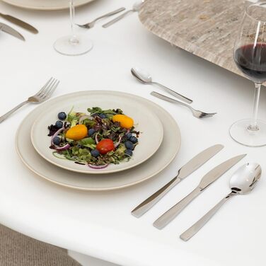 Німецький набір столових приборів з нержавіючої сталі Edelstah на 12 осіб (72 шт.) - ніж, виделка, ложка. Підходить для дому та ресторану.