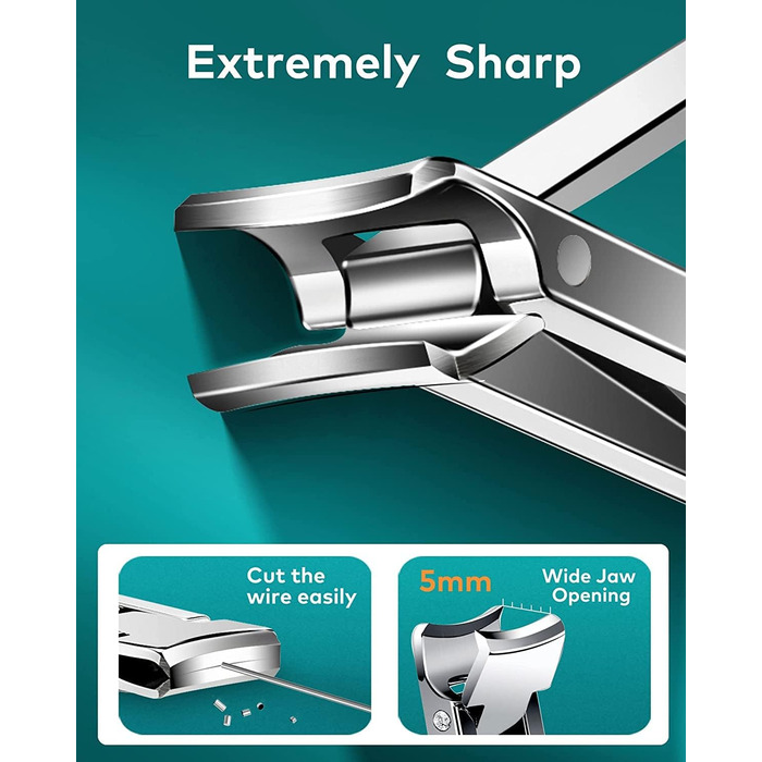 Ножиці для нігтів MR.GREEN складні, медична нержавіюча сталь, ультратонкі дорожні, компактні