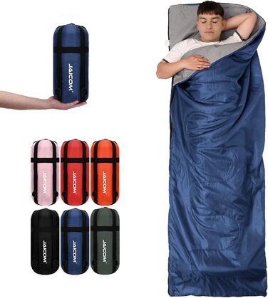 Легкий літній спальний мішок для кемпінгу та відпочинку на природі - для дорослих, зеленого кольору