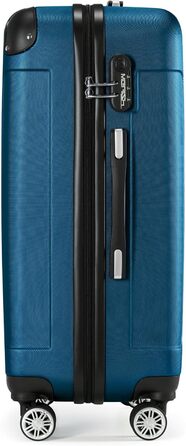 Чемоданний набір Merish: 3 шт., жорсткий корпус, коліщатка-двійники, 9 кольорів (Petrol, M)