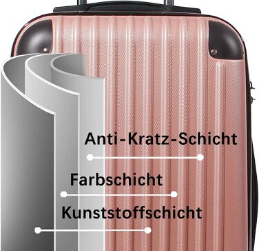 Hippo Carry-on Luggage Suitcase Travel Suitcase with Wheels Trolley Carry-on Trolley Rolling Suitcase Security Lock Airline-compatible Carry-on 4 Wheels ( :37 * 23 * 57c) (Set, Silver)