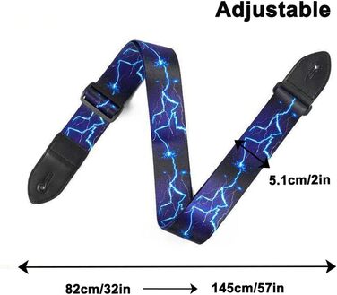 Гітарний ремінь BetterJonny: регульований ремінь для електрогітари, акустичної гітари та бас-гітари з шкіряними кінцями та відділенням для медіатора