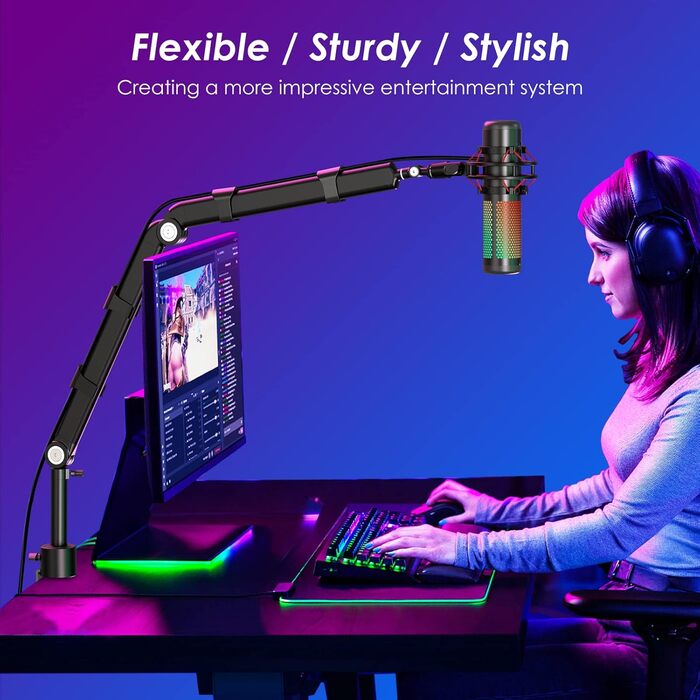 Кріплення для мікрофона YOUSHARES A-Universal (сумісний з Seiren Mini, V3 Mini/Chroma, Razer Seiren V2 X/Pro, Seiren X)